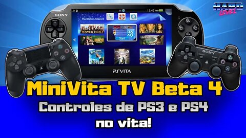 PS Vita - Use controles de PS3 e PS4 para jogar clássicos no portátil! MiniVitaTV Beta 4!