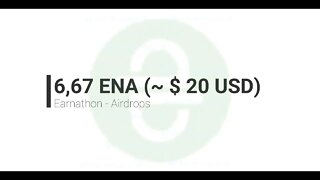 Airdrops - Earnathon - 6,67 ENA (~ $ 20 USD) - 31 de dezembro de 2021