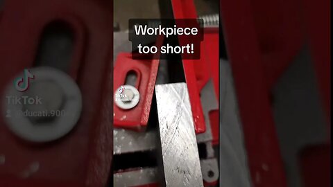 My Vise Jaw Saver saved my bandsaw vise today! Is on my YouTube. #homeengineer #minimill #robsgarage