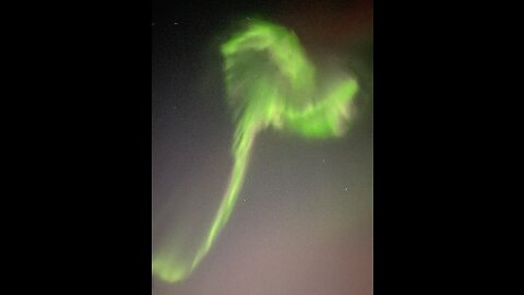 Northern Lights Dancing in the Sky in Feb, 2023 in Fairbanks, Alaska