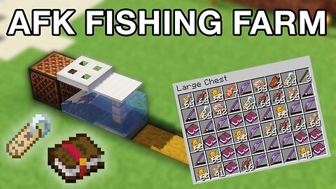 Minecraft AFK Fishing Farm - 1.14.4/1.15 - Simple and Fast!