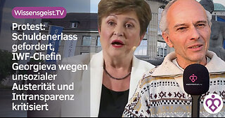 IWF-Chefin Kristalina Georgiewa: Protest Uni Zürich wegen Schuldenerlass und unsozialer Austerität