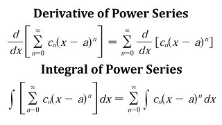 Review Question 9: Derivative and Integral of Power Series