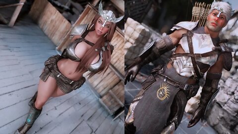 Skyrim Rogue Elegance - Guild of the Emanant' Armor /CBBE-3BA / BHUNP /HIMBO SE