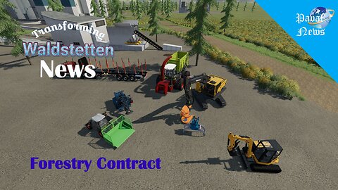 Forestry contract with many new Machines