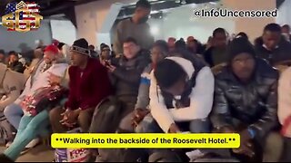 Independent Journalist Sneaks Into Hotel In New York Housing Migrants [ALL Military-Age Men]
