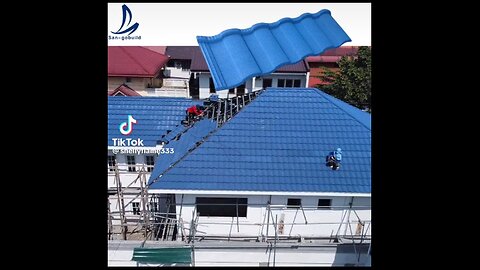 THESE BLUE TIN ROOFS ARE IN CHINA AND SOUTH KOREA.