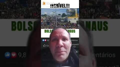 Bolsonaro arrasta multidões em Manaus. E dizem que Lula vai ganhar no primeiro turno 🤣