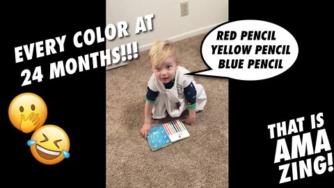 Our 2 Year Old Beckham Knows All His Colors - 24 Months (AMAZING!) #shorts