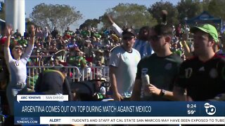 Fans pack Rady Shell for to watch the Mexico VS Argentina match