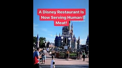 A Disney restaurant serving human meat - how else can you say Satanist Corporation