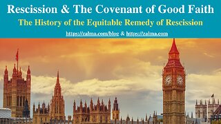 The History of the Equitable Remedy of Rescission