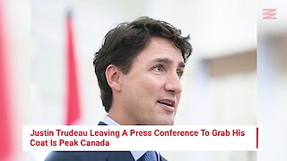 Justin Trudeau Leaving A Press Conference To Grab His Coat Is Peak Canada (VIDEO)