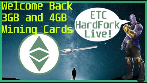 ETC HardFork Is Live Welcome Back 3gb and 4GB Cards To The Mining Space Ethereum Classic Mining