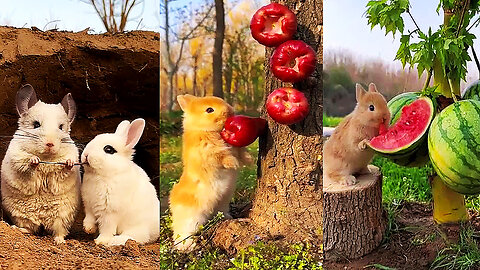 Cute baby rabbits Videos - Compilation cute moment of the rabbits - Cutest rabbits