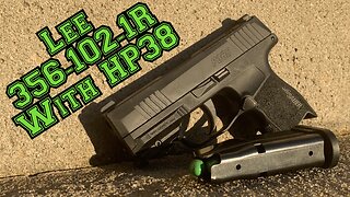 380 ACP Velocity Test with Lee 356-102-1R and Hp38 Powder in a Sig P365 380