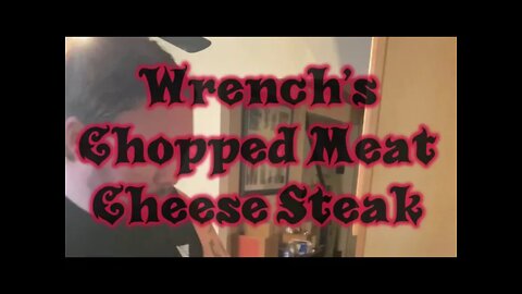 Chopped meat cheese steak