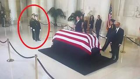 Honor guard collapses on live TV in front of the casket of Justice Sandra Day O'Connor (12-18-2023)