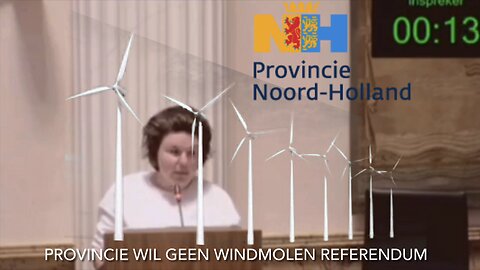 Windmolen referendum geblokkeerd door Coalitie - Provincie Noord Holland - CSTV