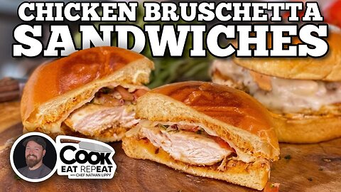 Irresistible Chicken Bruschetta Sandwiches | Blackstone Griddles