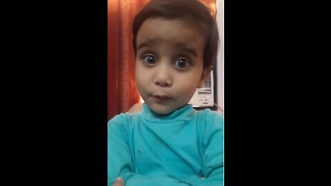 Funny and cute kid "I love you"