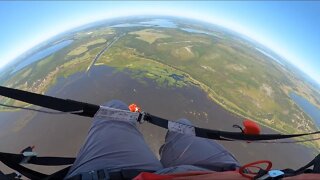 GoPro MAX 360 footage: VR 360 Tow for SIV clinic paramotor - put on your VR Glasses