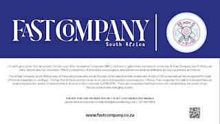 SOUTH AFRICA - Fast Company SA Most Innovative Company poster design (Graphics) (xrd)