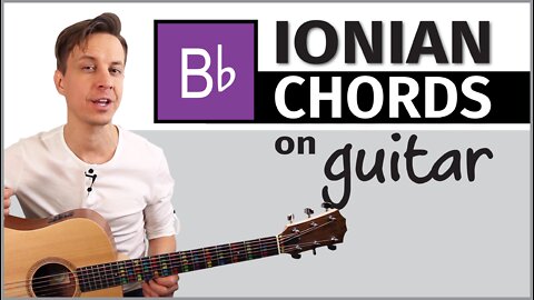 Guitar // Chords in the Key of Bb (Ionian)