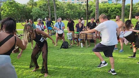 South Pointe Drum Circle, Sunday July 9, 2023