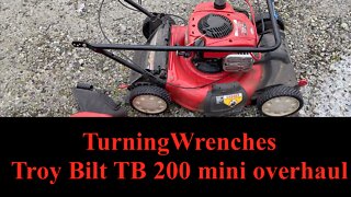 Troy Bilt TB200 yearly maintenance and cleaning