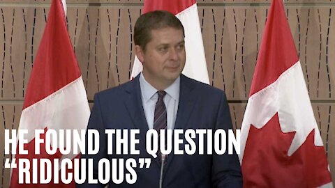 Andrew Scheer Got Very Angry At Being Asked About Not Wearing A Mask