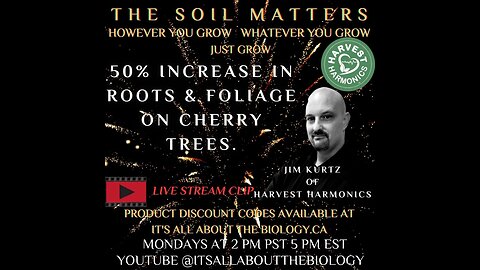 50% Increase In Roots & Foliage on Cherry Trees.