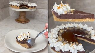 No Bake S’Mores Tart Cake