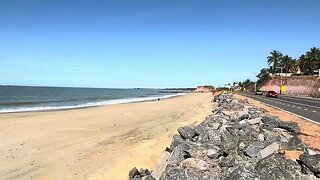 Praia de Meaípe: Visual novo com aumento da faixa de areia