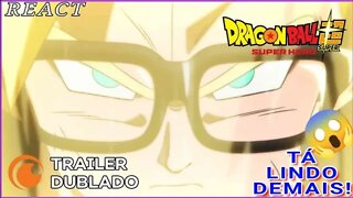 REACT Dragon Ball Super: SUPER HERO | TRAILER DUBLADO| GOHAN TEM NOVA TRANSFORMAÇÃO? BILLS vs BROLY?