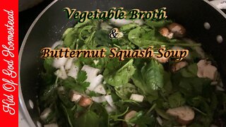 Vegetable Broth & Butternut Squash Soup