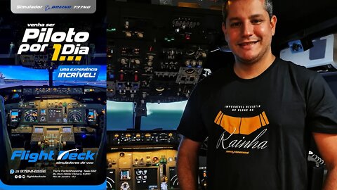 Fui Piloto de 737-800 POR UM DIA! Flight Deck Simuladores, Rio de Janeiro