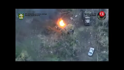 Ukraine annihilated this Russian defensively covered vehicle first time military hardware were hit