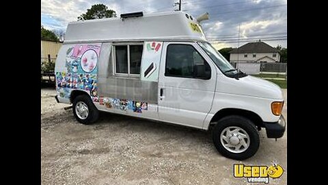 Low Miles - 2007 Ford Econoline Ice Cream Truck | Mobile Frozen Dessert Van for Sale in Texas!