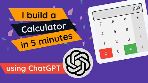 Build a Calculator in 5 minutes using ChatGPT | Chat GPT Tutorials