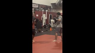 Super light sparring messing around working on defense