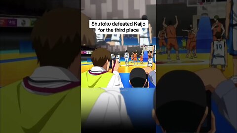 Shutoku defeated Kaijo for the third place 😏 #anime #kurokonobasket #fyp