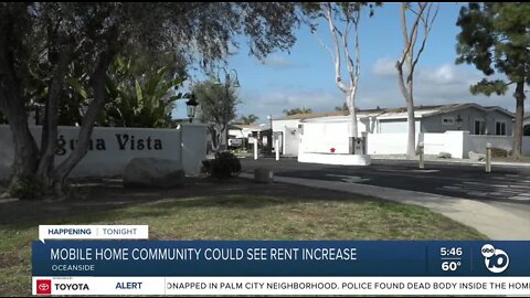 Senior mobile home community in Oceanside could see rent spike