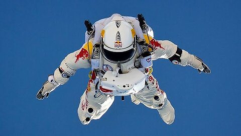 Jumped From Space (World Record Supersonic Freefall) Red Bull