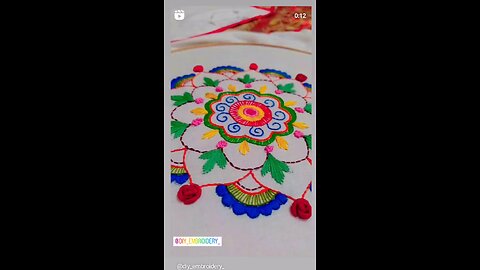 mandala art embroidery cushion cover...