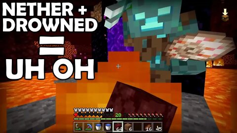 NETHER BASES AIN'T EASY | Minecraft Nintendo Switch Bedrock Edition | BASEMENT | Part 14