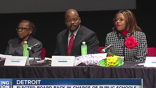 Elected school board back in charge of Detroit Public Schools