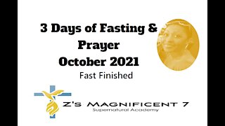 FASTING: Finished | Zari Banks, M.Ed | Oct. 5, 2021 - ZM7A