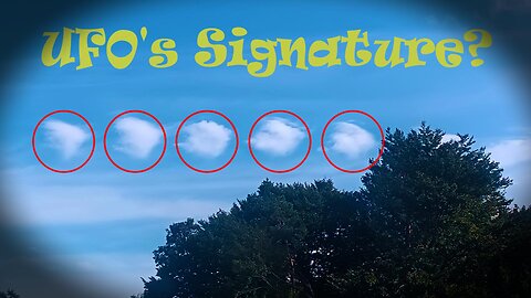 UFO's Signature, Breathtaking Self-Duplicating Cloud Formation