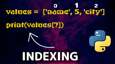 Learn INDEXING in PYTHON 2023 , how to access list elements using indexing